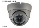 Видеокамера AHD купольная PE-7112AHD 2.8-12